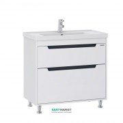 Тумба напольная Sanwerk Greta 80х44 см с раковиной Канте белый MV0000621