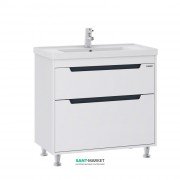 Тумба для підлоги Sanwerk Greta 80х44 см з раковиною Канті білий MV0000621