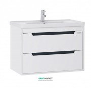 Тумба подвесная Sanwerk Greta Air 70х44 см с раковиной Канте белый MV0000625