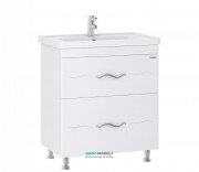 Тумба напольная Sanwerk Mindal 80х44 см с раковиной Канте белый MV0000655
