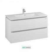 Тумба подвесная Sanwerk Amata Air 101х46 см с раковиной Падова белый MV0000810