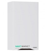 Полупенал подвесной Sanwerk Alessa Air Slim правый МДФ белый/венге MV0000593