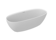 Ванна з штучного каменю Stonex окремостояча Roca Ariane 165х75 см білий A248470000