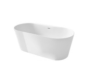 Ванна из искусственного камня Stonex отдельностоящая Roca Raina 159х79 см белый A248466000