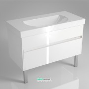 Тумба под раковину Kerama Marazzi Buongiorno 100 см МДФ европейский белый BGN.100.2\WHT.UK