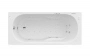 Ванна гідромасажна акрилова прямокутна Roca Genova Effects Titanium 170х75 см білий A24T381000