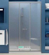 Душові двері Ravak ASDP3-120 розсувні трьохелементні профіль сатин/скло grape 00VG0U02ZG