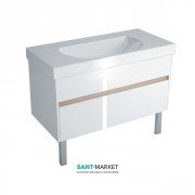 Тумба під раковину Kerama Marazzi Buongiorno 100 см МДФ білий BGN.100.2\WHT