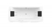 Ванна гідромасажна акрилова прямокутна Roca Hall Effects Gold 180х80 см білий A24T397000