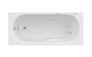 Ванна гидромассажная акриловая прямоугольная Roca Genova Effects Gold Option 170х75 см белый A24T380000