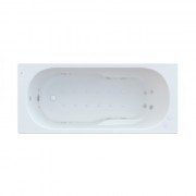 Ванна гидромассажная акриловая прямоугольная Roca Genova Effects Gold 170х75 см белый A24T379000