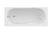 Ванна гидромассажная акриловая прямоугольная Roca Genova Smart WaterAir Plus 170х75 см белый A24T378000