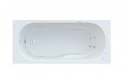 Ванна гидромассажная акриловая прямоугольная Roca Genova Smart Water Plus 170х75 см белый A24T377000