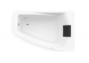 Ванна гидромассажная акриловая угловая Roca Hall Smart Air Plus 150х100 см правая белый A24T406000