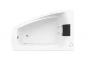 Ванна гидромассажная акриловая угловая Roca Hall Smart Water Plus 150х100 см левая белый A24T401000