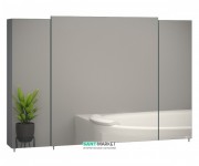 Дзеркальна шафа Sanwerk Everest 100х11,4 см без підсвічування ЛДСП сірий MV0000778