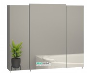 Дзеркальна шафа Sanwerk Everest 80х11,4 см без підсвічування ЛДСП сірий MV0000777
