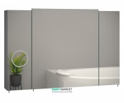 Зеркальный шкаф Sanwerk Everest Zoom 100х11,4 см без подсветки ЛДСП серый MV0000784