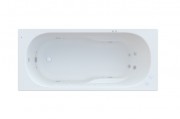 Ванна гідромасажна акрилова прямокутна Roca Genova Smart Air Plus 170х75 см білий A24T376000