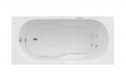 Ванна гідромасажна акрилова прямокутна Roca Genova Smart Water Air Plus 160х75 см білий A24T366000