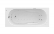 Ванна гідромасажна акрилова прямокутна Roca Genova Smart WaterAir Plus 160х70 см білий A24T360000