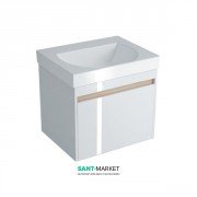 Тумба подвесная под раковину Kerama Marazzi Buongiorno 60 см МДФ белый BGN.60.1+1\WHT