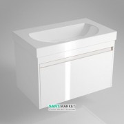 Тумба підвісна під раковину Kerama Marazzi Buongiorno 80 см МДФ європейський білий BGN.80.1\WHT.UK