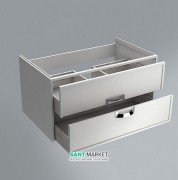 Тумба подвесная под раковину Kerama Marazzi Canaletto 60 см МДФ белый матовый CN.60\M