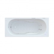 Ванна гидромассажная акриловая прямоугольная Roca Genova Effects Gold 150х70 см белый A24T355000