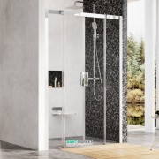 Душові двері Ravak Matrix MSD4 200 розсувні чотирьохелементні профіль полірованый алюміній/скло прозоре 0WKK0C00Z1