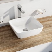 Раковина для ванной комнаты Ravak Uni 380 S Slim накладная без перелива керамика белый XJX01138001