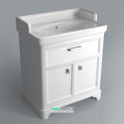 Тумба напольная под раковину Kerama Marazzi Pompei 80 см МДФ белый PO.80.1\WHT