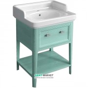 Тумба для підлоги під раковину Kerama Marazzi Provence 60 см масив дерева зелений PR.60\GR