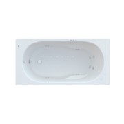Ванна гідромасажна акрилова прямокутна Roca Genova Smart Water Air Plus 140х70 см білий A24T348000