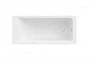 Ванна гидромассажная акриловая прямоугольная Roca Easy Smart Air Plus 170х75 см белый A24T334000