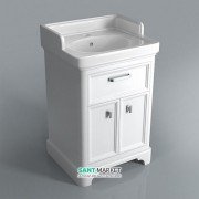 Тумба для підлоги під раковину Kerama Marazzi Pompei 60 см МДФ білий PO.60.1\WHT