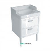 Тумба для підлоги під раковину Kerama Marazzi Pompei 60 см МДФ білий PO.60.2\WHT