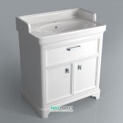 Тумба для підлоги під раковину Kerama Marazzi Pompei 80 см МДФ білий PO.80.1\WHT