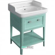 Тумба для підлоги під раковину Kerama Marazzi Provence 60 см масив дерева зелений PR.60\GR