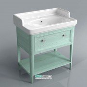 Тумба для підлоги під раковину Kerama Marazzi Provence 80 см масив дерева зелений PR.80\GR