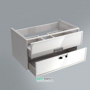 Тумба підвісна під раковину Kerama Marazzi Canaletto 80 см МДФ білий CN.80