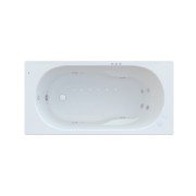 Ванна гідромасажна акрилова прямокутна Roca Genova Smart Water Air Plus 140х70 см білий A24T348000