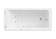 Ванна гидромассажная акриловая прямоугольная Roca Easy Effects Titanium 160х75 см белый A24T327000