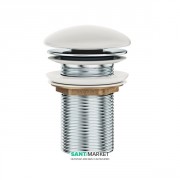 Донний клапан для раковини Ravak білий з фіксованою керамічною кришкой білий X01695