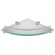 Поличка для ванної Kraus Elie кутова скло/латунь прозорий/сатин KEA-18846BN