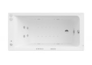 Ванна гідромасажна акрилова прямокутна Roca Easy Effects Titanium 140х70 см білий A24T309000