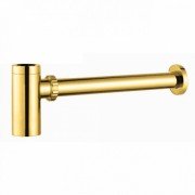 Сифон сливной для раковины Kraus золото PT-50G