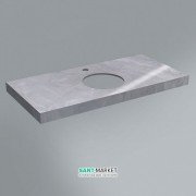 Столешница под раковину Kerama Marazzi Canaletto 99,6 см Риальто серый лаппатированный CN100.SG560702R