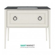 Тумба напольная под раковину Kerama Marazzi Plaza Classic 100 см массив дерева белый PL.C.100.1\WHT