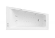 Ванна гидромассажная акриловая асимметричная Roca Easy Smart WaterAir Plus правая 160х90 см белый A24T293000